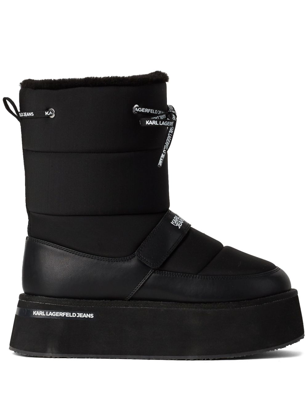 Karl Lagerfeld Jeans Puffa wedge boots - Black von Karl Lagerfeld Jeans