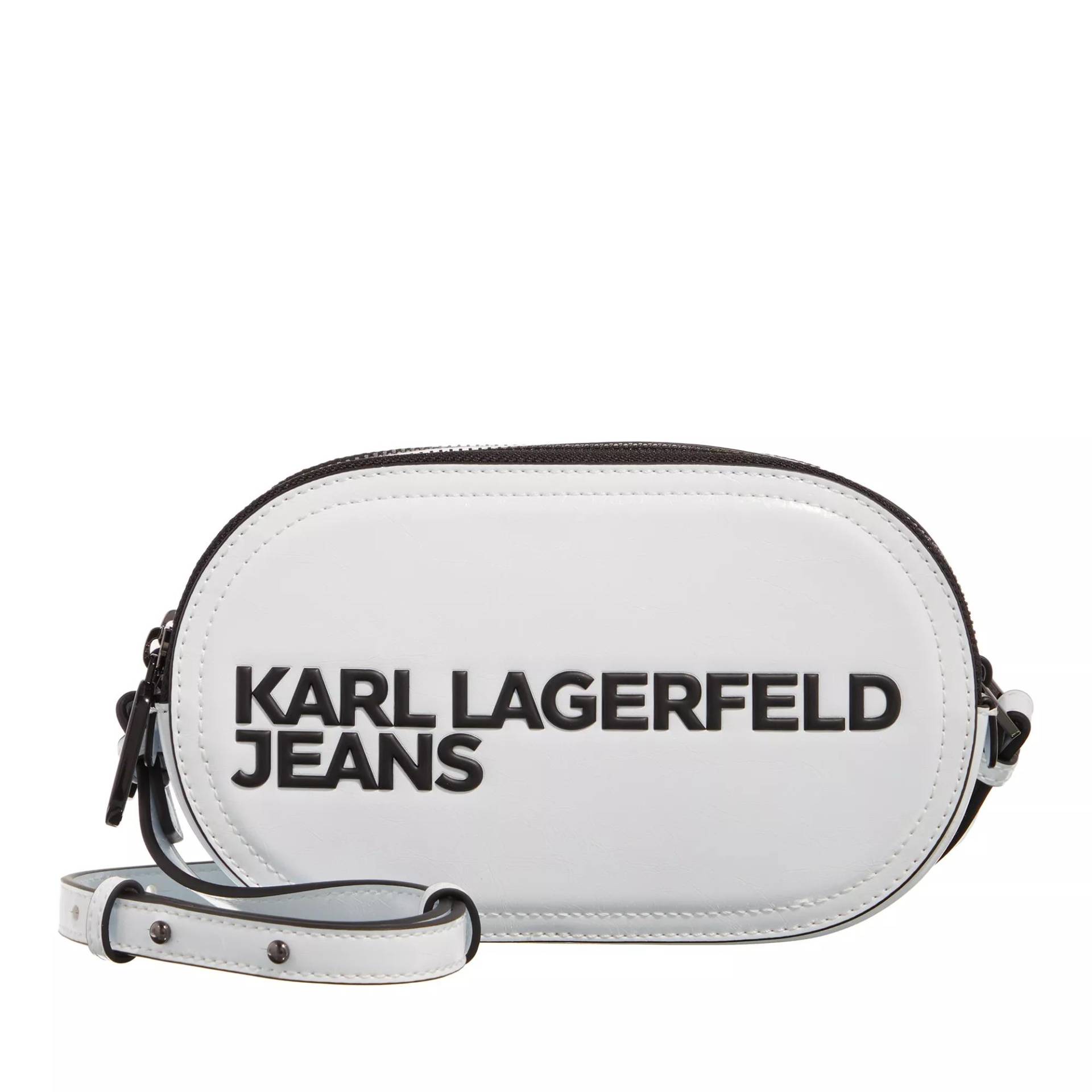 Karl Lagerfeld Jeans Schultertasche - Essential Logo Camera Bag - Gr. unisize - in Weiß - für Damen von Karl Lagerfeld Jeans