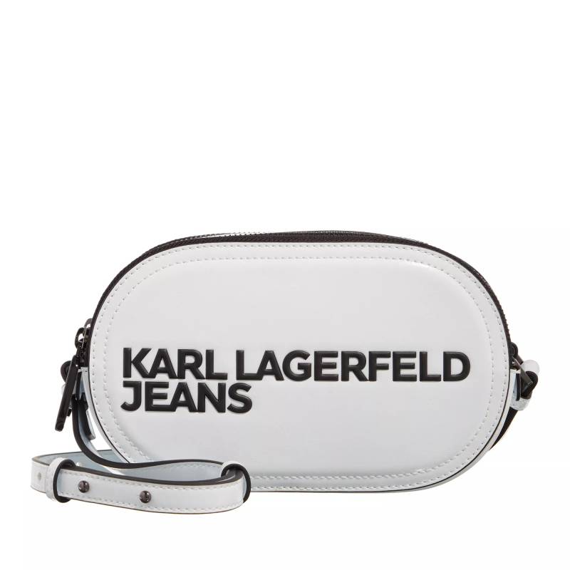 Karl Lagerfeld Jeans Schultertasche - Essential Logo Camera Bag - Gr. unisize - in Weiß - für Damen von Karl Lagerfeld Jeans