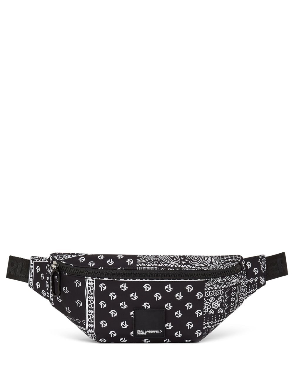 Karl Lagerfeld Jeans Urban bandana-print belt bag - Black von Karl Lagerfeld Jeans