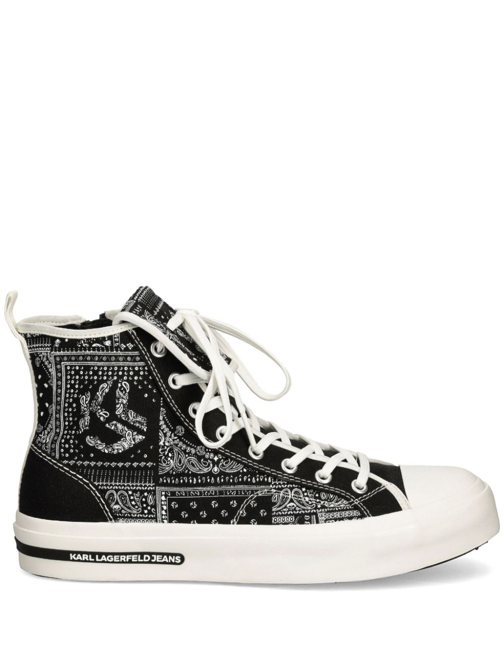 Karl Lagerfeld Jeans bandana-print sneakers - Black von Karl Lagerfeld Jeans