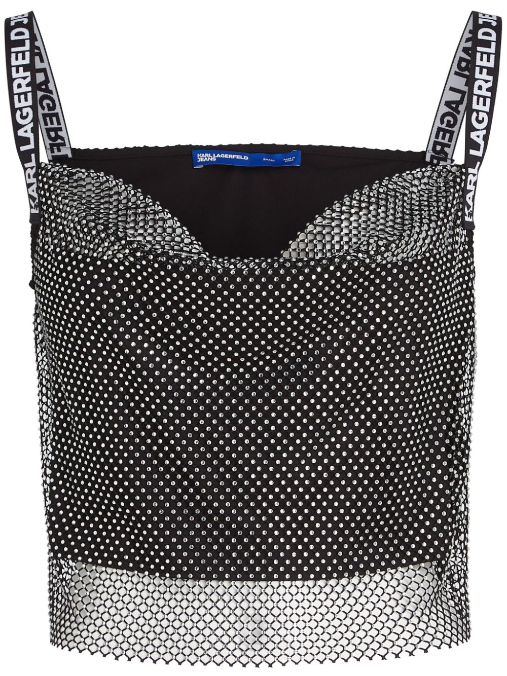 Karl Lagerfeld Jeans chainmail top - Black von Karl Lagerfeld Jeans