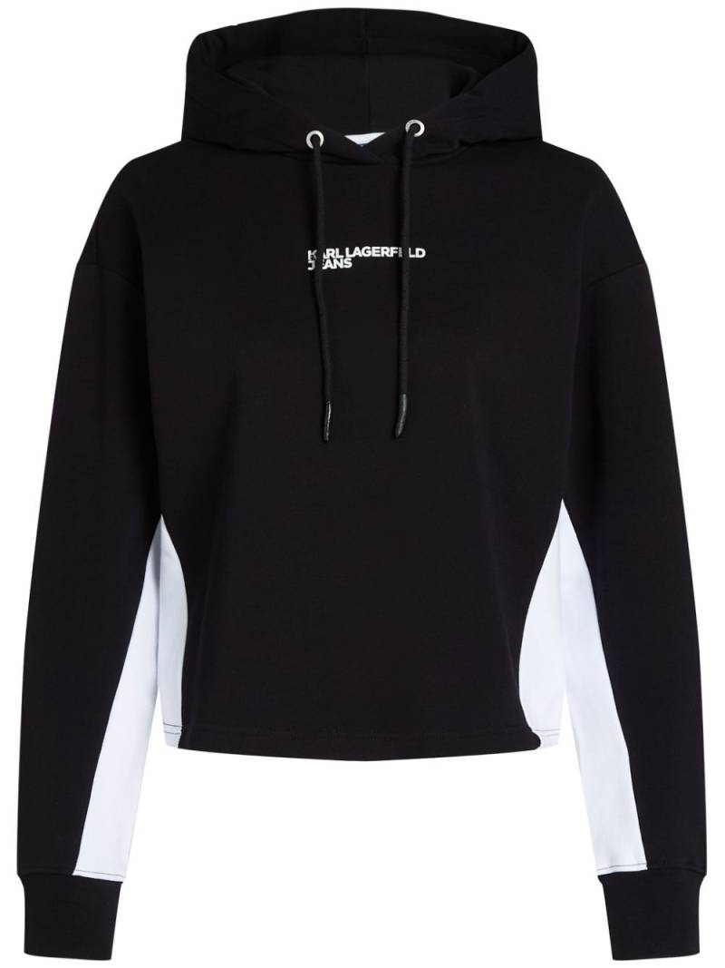 Karl Lagerfeld Jeans colorblock hoodie - Black von Karl Lagerfeld Jeans