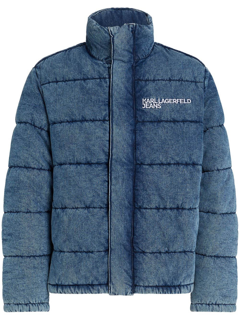 Karl Lagerfeld Jeans denim puffer jacket - Blue von Karl Lagerfeld Jeans