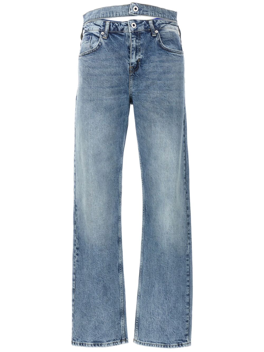 Karl Lagerfeld Jeans double-waistband jeans - Blue von Karl Lagerfeld Jeans