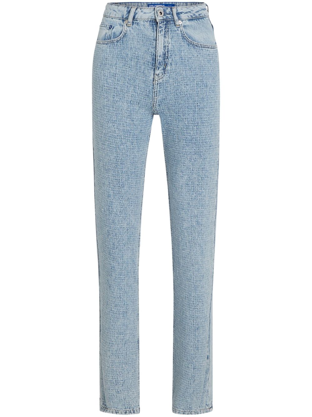Karl Lagerfeld Jeans high-rise bouclé jeans - Blue von Karl Lagerfeld Jeans