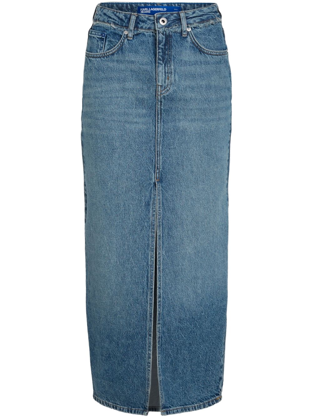 Karl Lagerfeld Jeans high-rise denim maxi skirt - Blue von Karl Lagerfeld Jeans