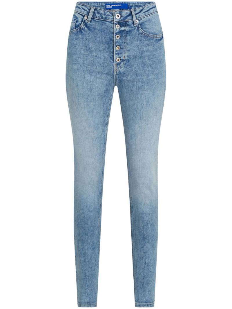 Karl Lagerfeld Jeans high-rise skinny jeans - Blue von Karl Lagerfeld Jeans