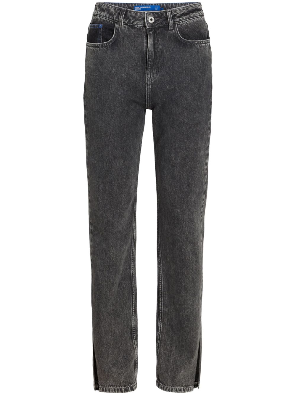 Karl Lagerfeld Jeans high-rise straight-leg jeans - Black von Karl Lagerfeld Jeans