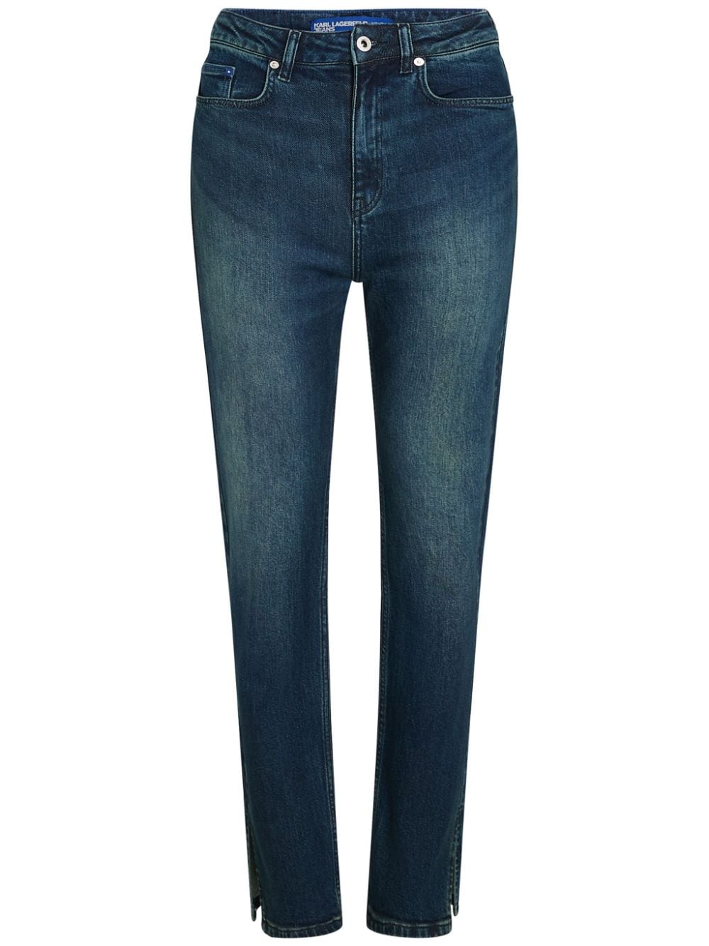 Karl Lagerfeld Jeans high-rise split-hem jeans - Blue von Karl Lagerfeld Jeans