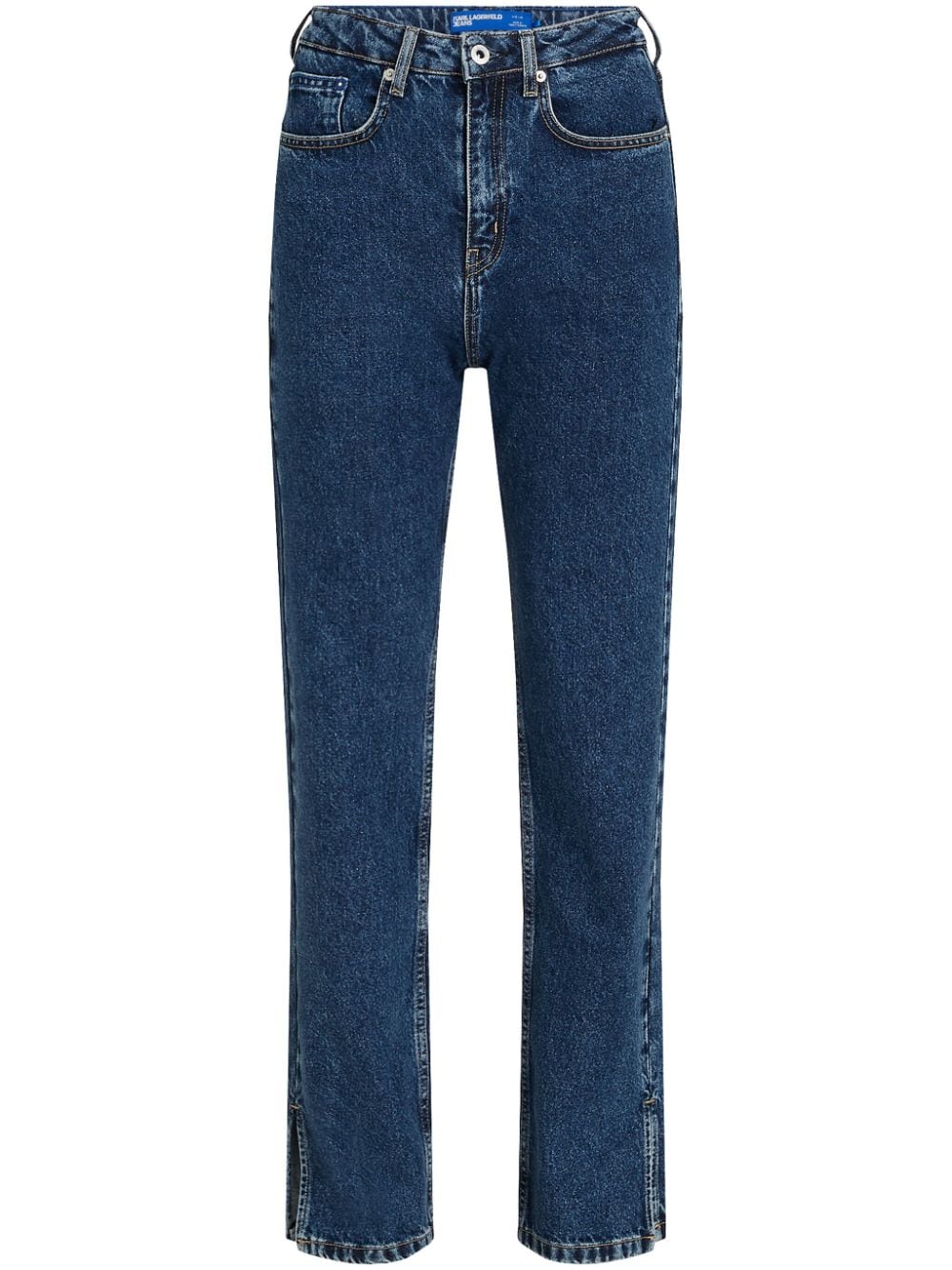 Karl Lagerfeld Jeans high-rise straight-leg jeans - Blue von Karl Lagerfeld Jeans