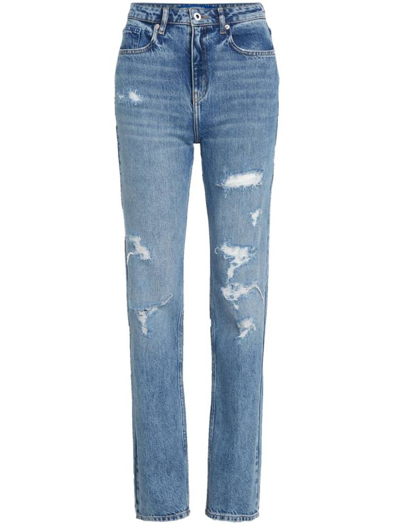 Karl Lagerfeld Jeans high-rise straight-leg jeans - Blue von Karl Lagerfeld Jeans