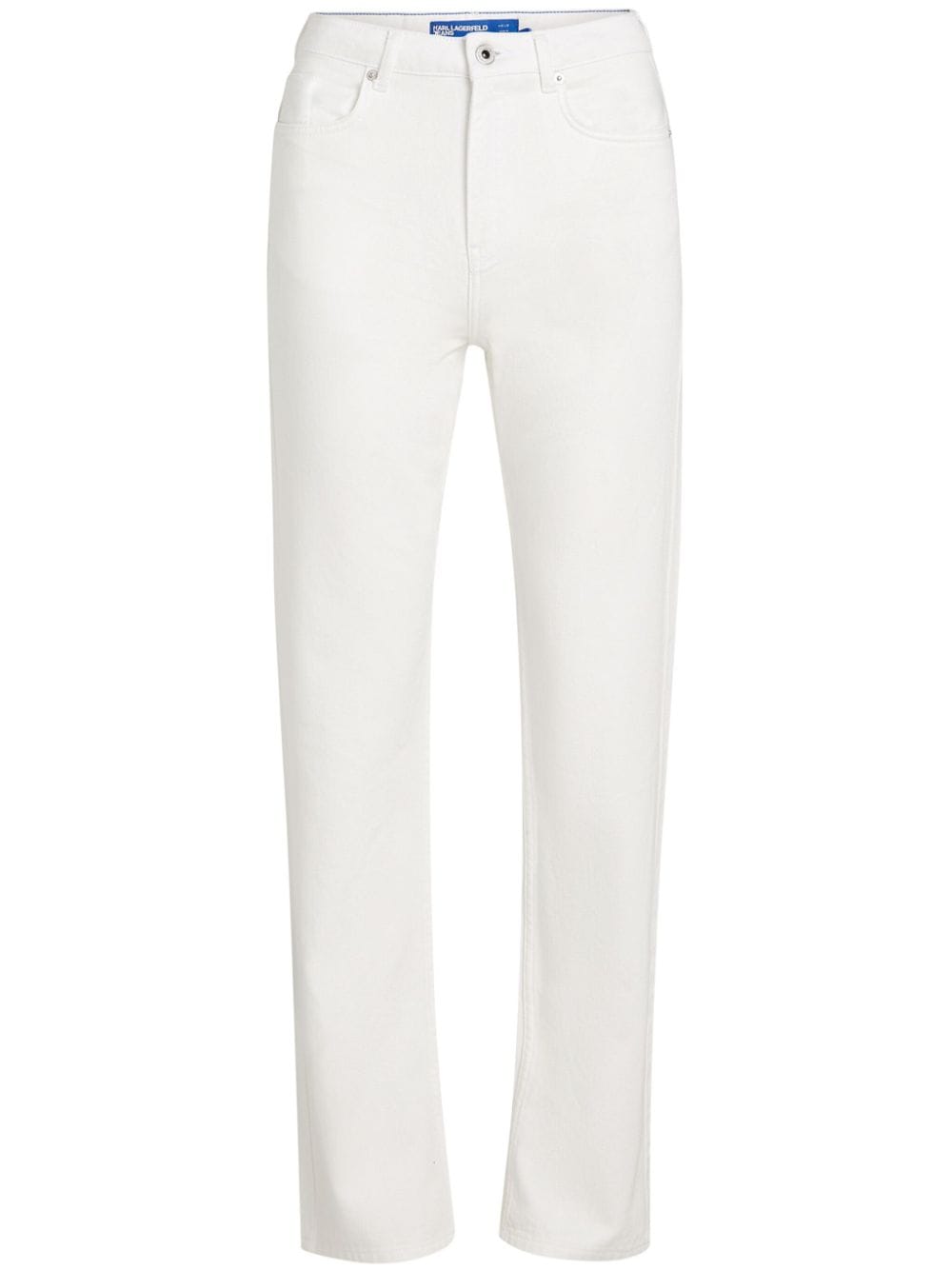 Karl Lagerfeld Jeans high-rise straight-leg jeans - White von Karl Lagerfeld Jeans