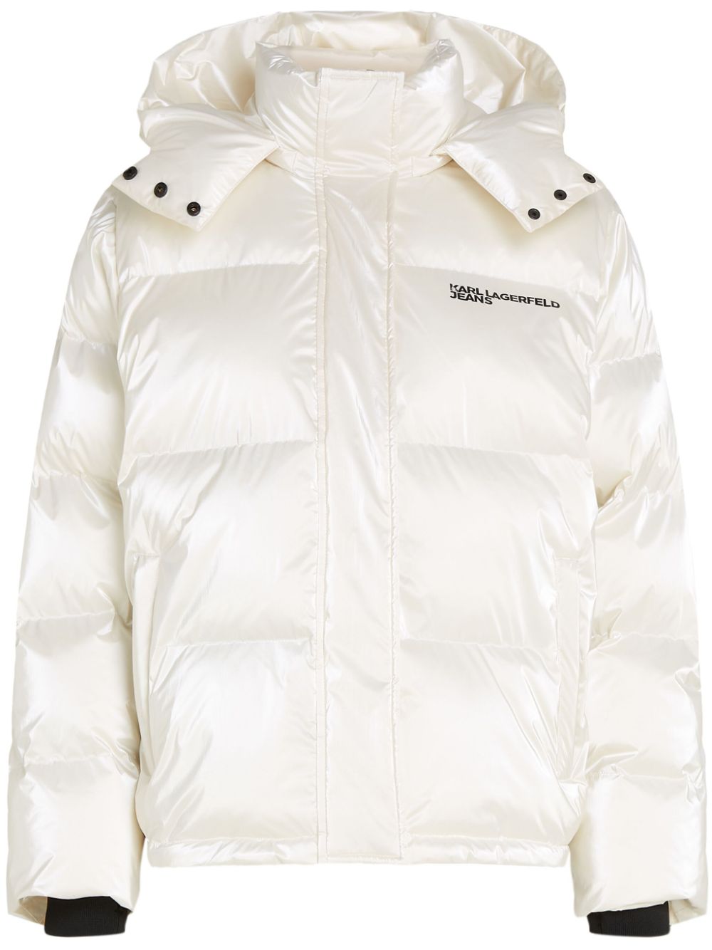 Karl Lagerfeld Jeans pearlized puffer jacket - White von Karl Lagerfeld Jeans