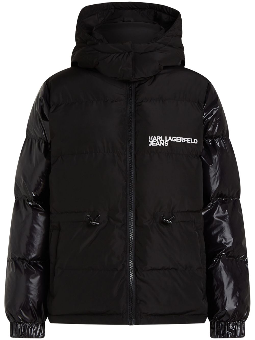 Karl Lagerfeld Jeans hooded puffer jacket - Black von Karl Lagerfeld Jeans