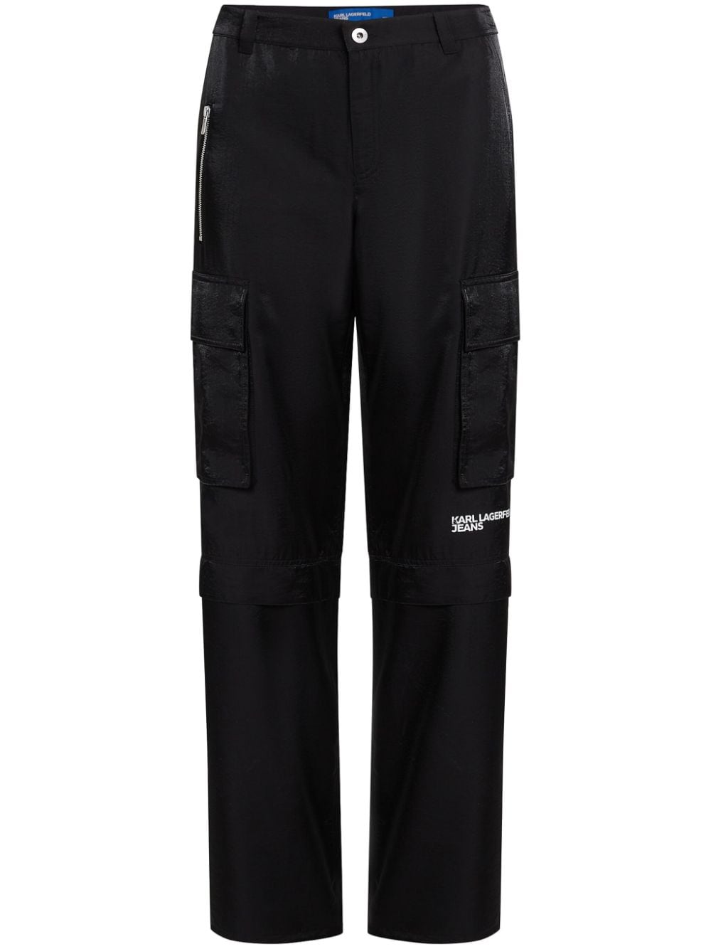 Karl Lagerfeld Jeans iridescent cargo pants - Black von Karl Lagerfeld Jeans