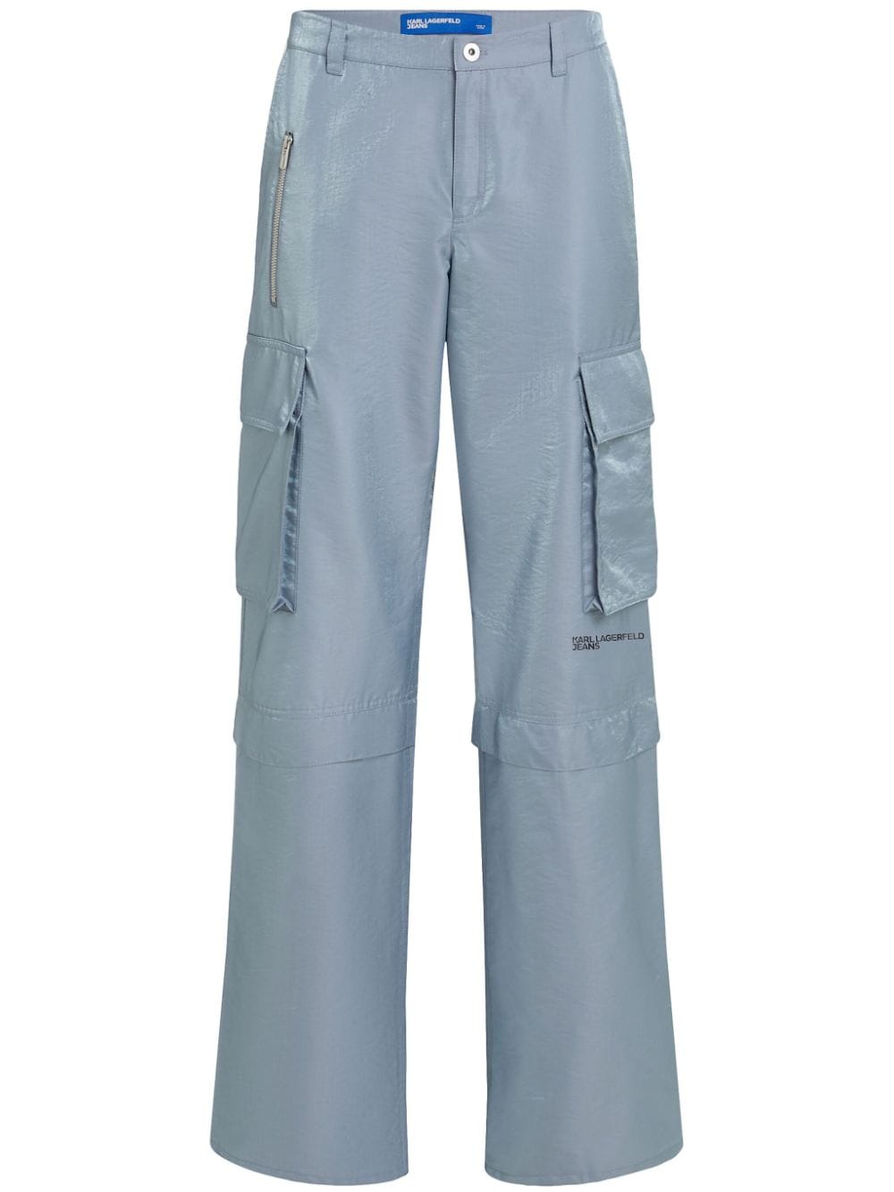 Karl Lagerfeld Jeans iridescent cargo pants - Blue von Karl Lagerfeld Jeans