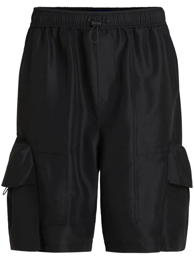 Karl Lagerfeld Jeans logo-appliqué cargo shorts - Black von Karl Lagerfeld Jeans