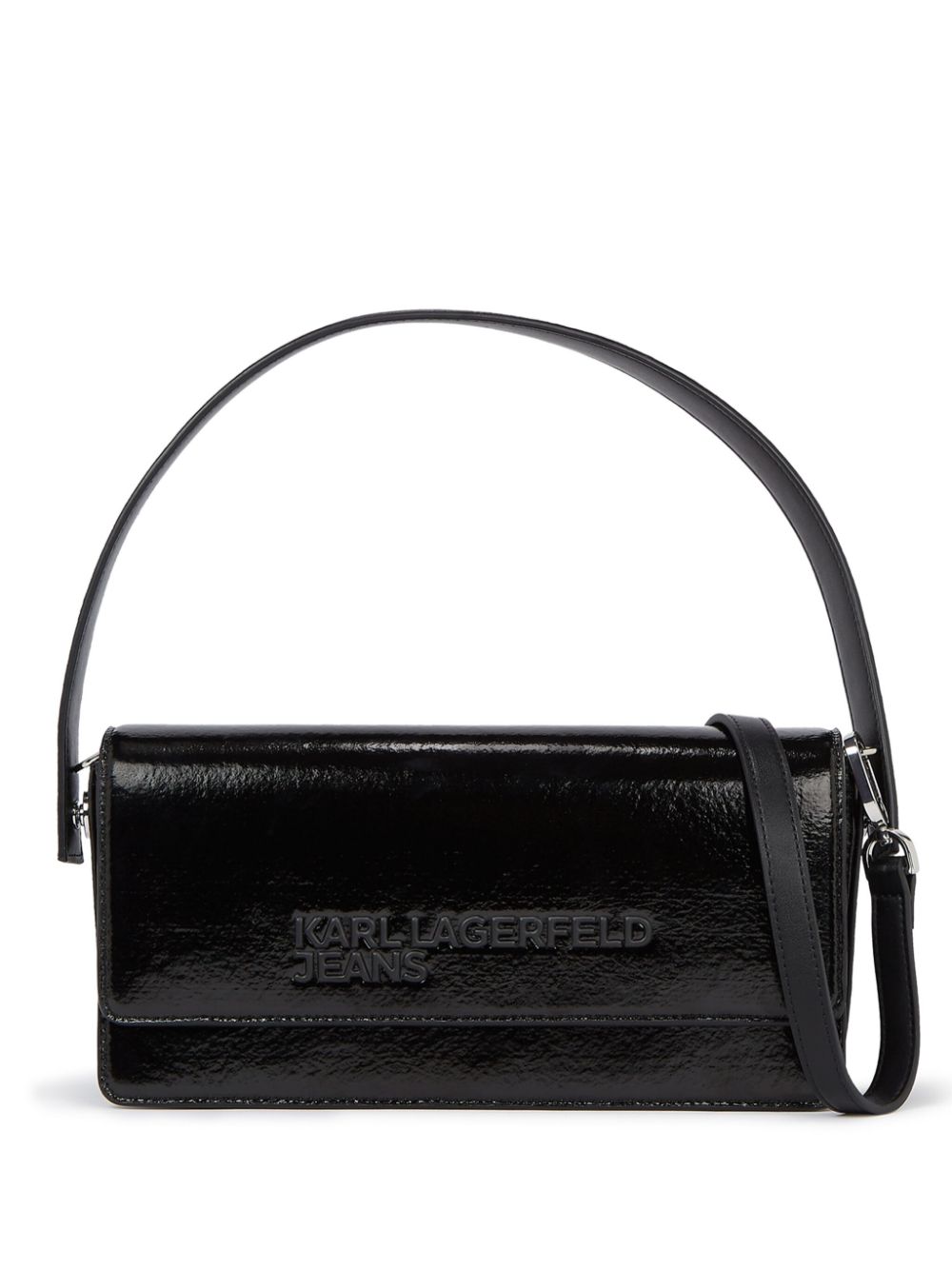 Karl Lagerfeld Jeans logo-embossed crossbody bag - Black von Karl Lagerfeld Jeans