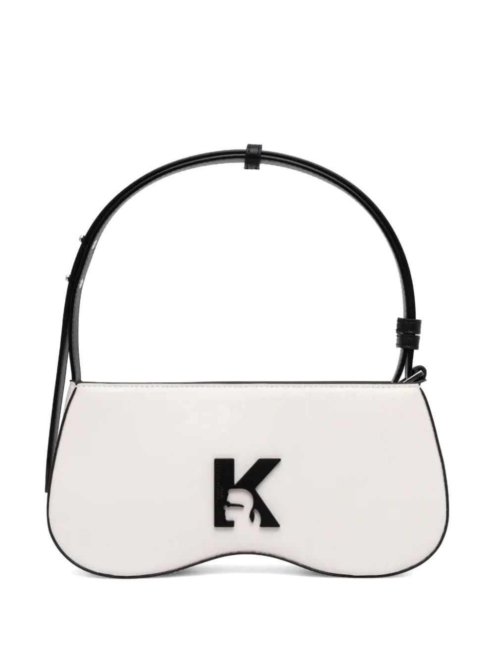 Karl Lagerfeld Jeans logo-plaque shoulder bag - White von Karl Lagerfeld Jeans