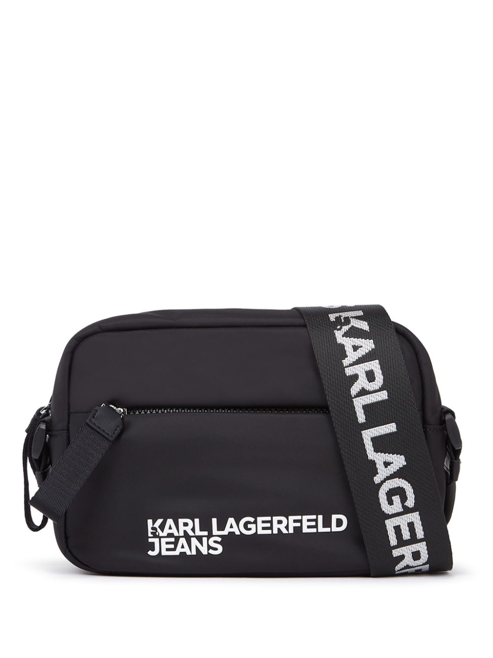 Karl Lagerfeld Jeans logo-print messenger bag - Black von Karl Lagerfeld Jeans