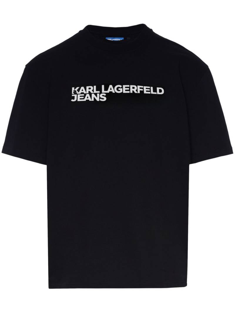 Karl Lagerfeld Jeans logo-print organic-cotton T-shirt - Black von Karl Lagerfeld Jeans