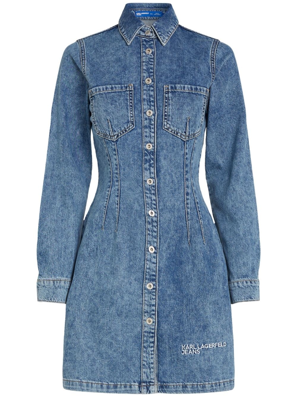 Karl Lagerfeld Jeans long-sleeved denim dress - Blue von Karl Lagerfeld Jeans