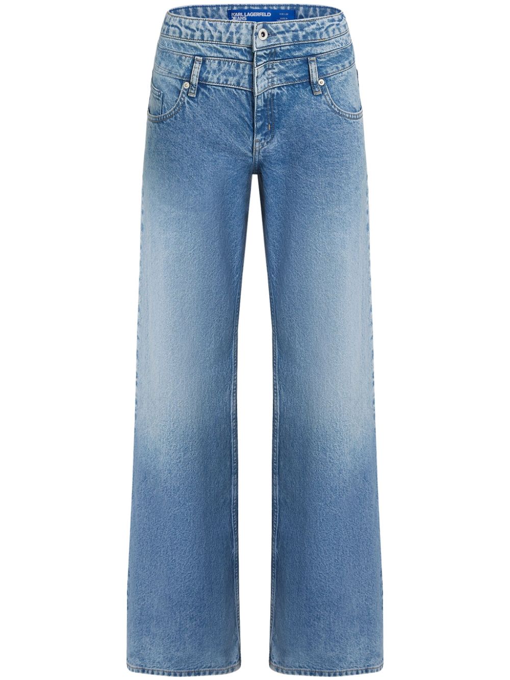 Karl Lagerfeld Jeans low-rise wide-leg jeans - Blue von Karl Lagerfeld Jeans