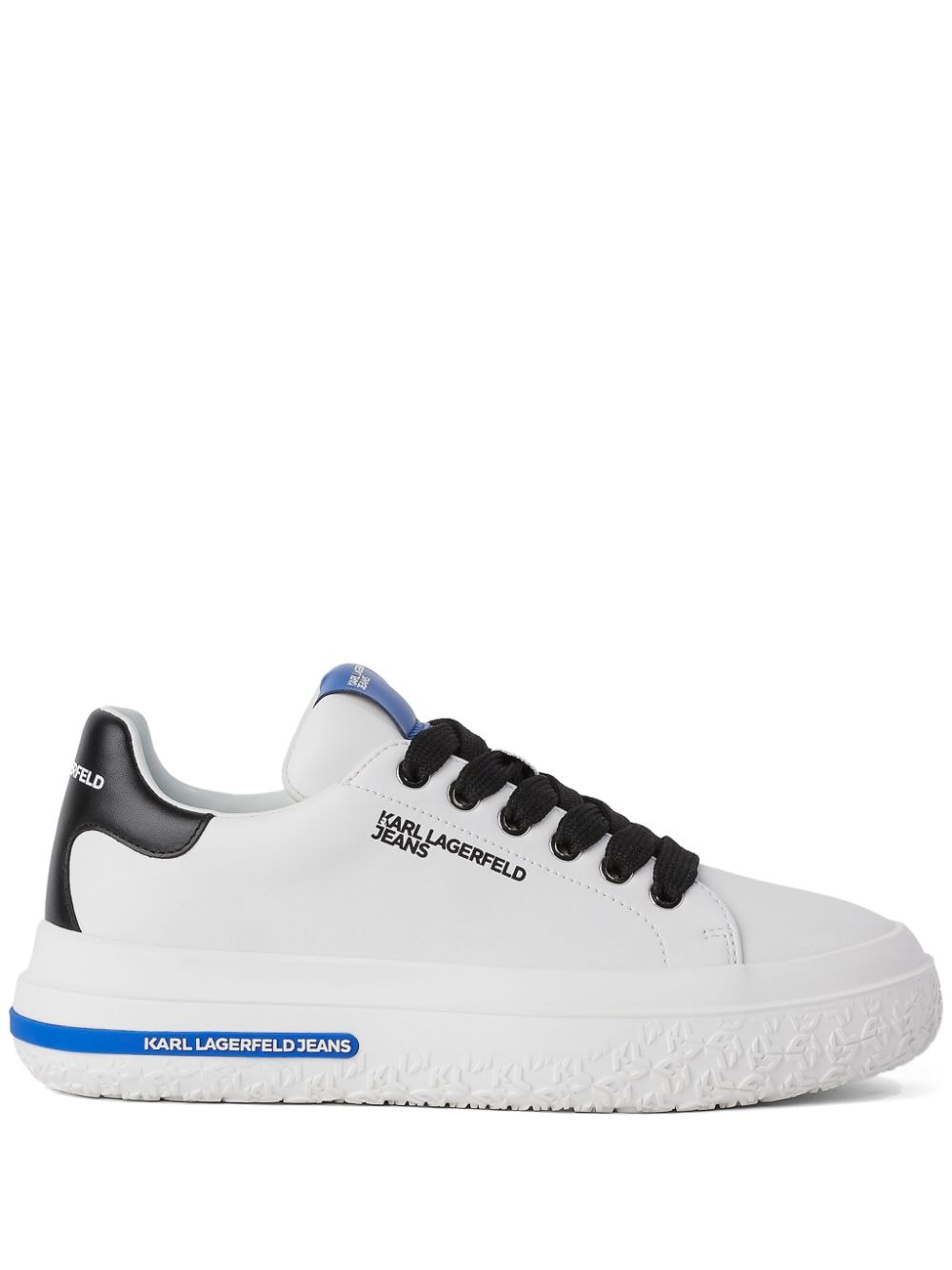 Karl Lagerfeld Jeans low-top leather sneakers - White von Karl Lagerfeld Jeans