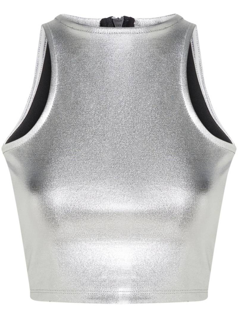 Karl Lagerfeld Jeans metallic tank top - Silver von Karl Lagerfeld Jeans