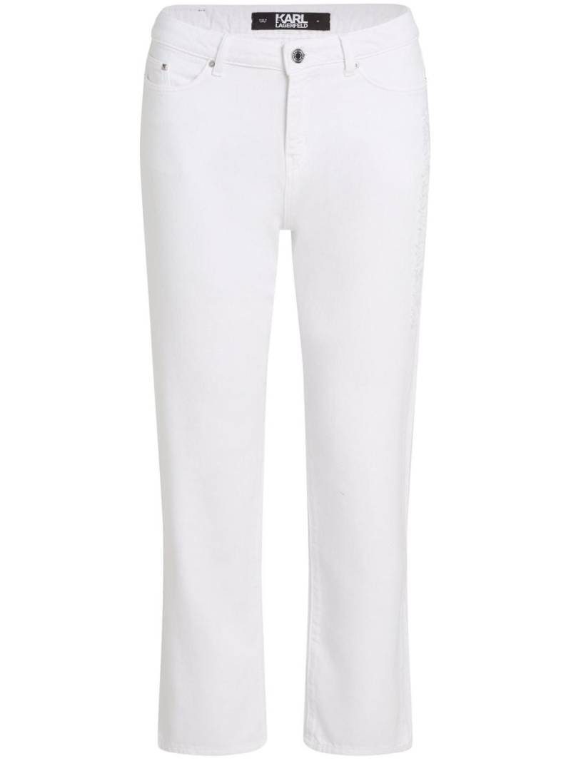 Karl Lagerfeld Jeans mid-rise girlfriend jeans - White von Karl Lagerfeld Jeans