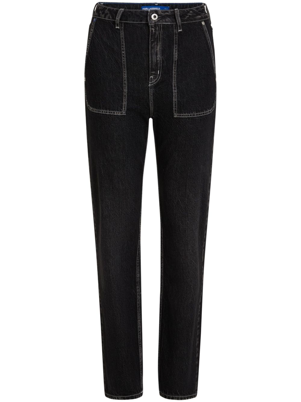 Karl Lagerfeld Jeans mid-rise straight-leg jeans - Black von Karl Lagerfeld Jeans