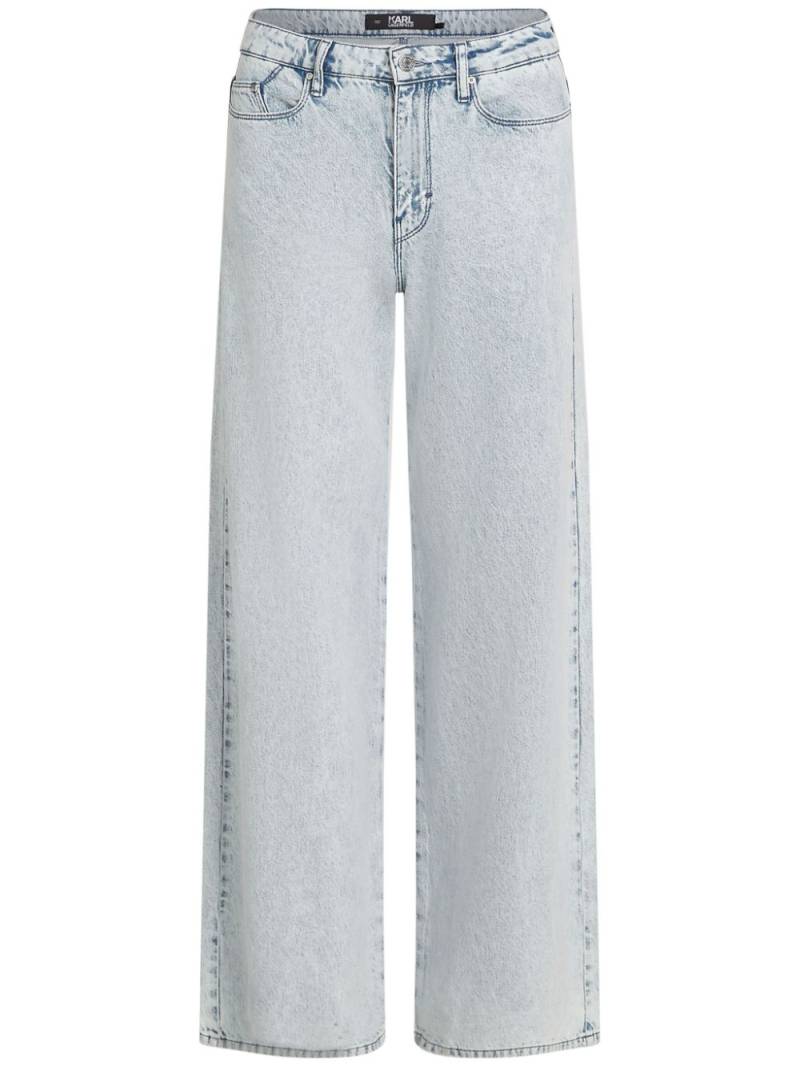 Karl Lagerfeld Jeans mid-rise wide-leg jeans - Blue von Karl Lagerfeld Jeans