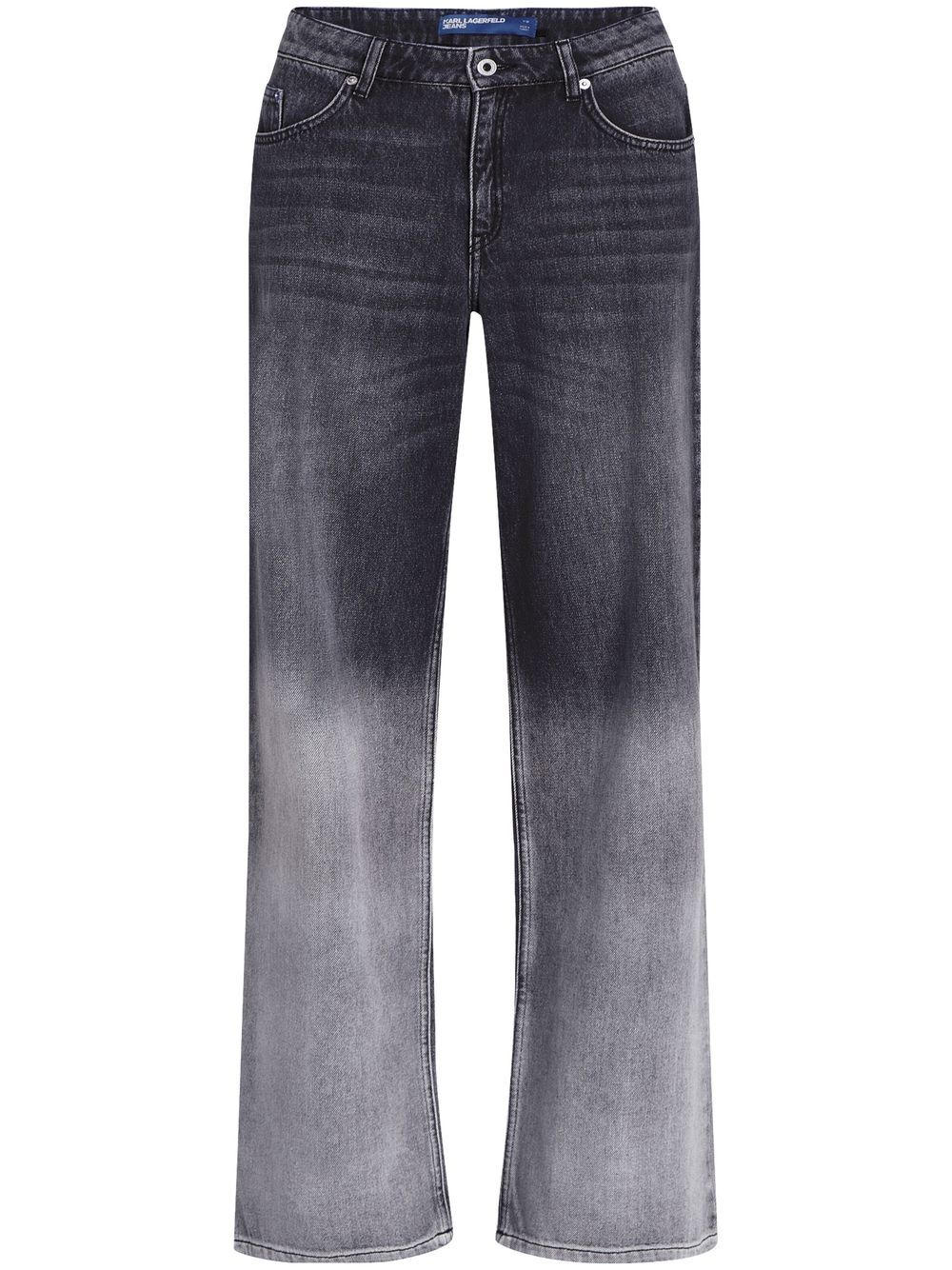 Karl Lagerfeld Jeans ombré-effect straight jeans - Black von Karl Lagerfeld Jeans