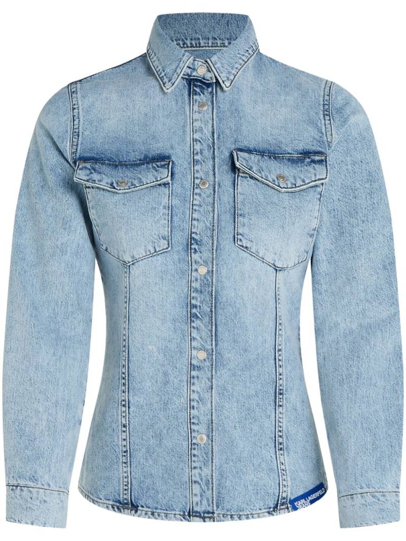 Karl Lagerfeld Jeans organic cotton denim shirt - Blue von Karl Lagerfeld Jeans