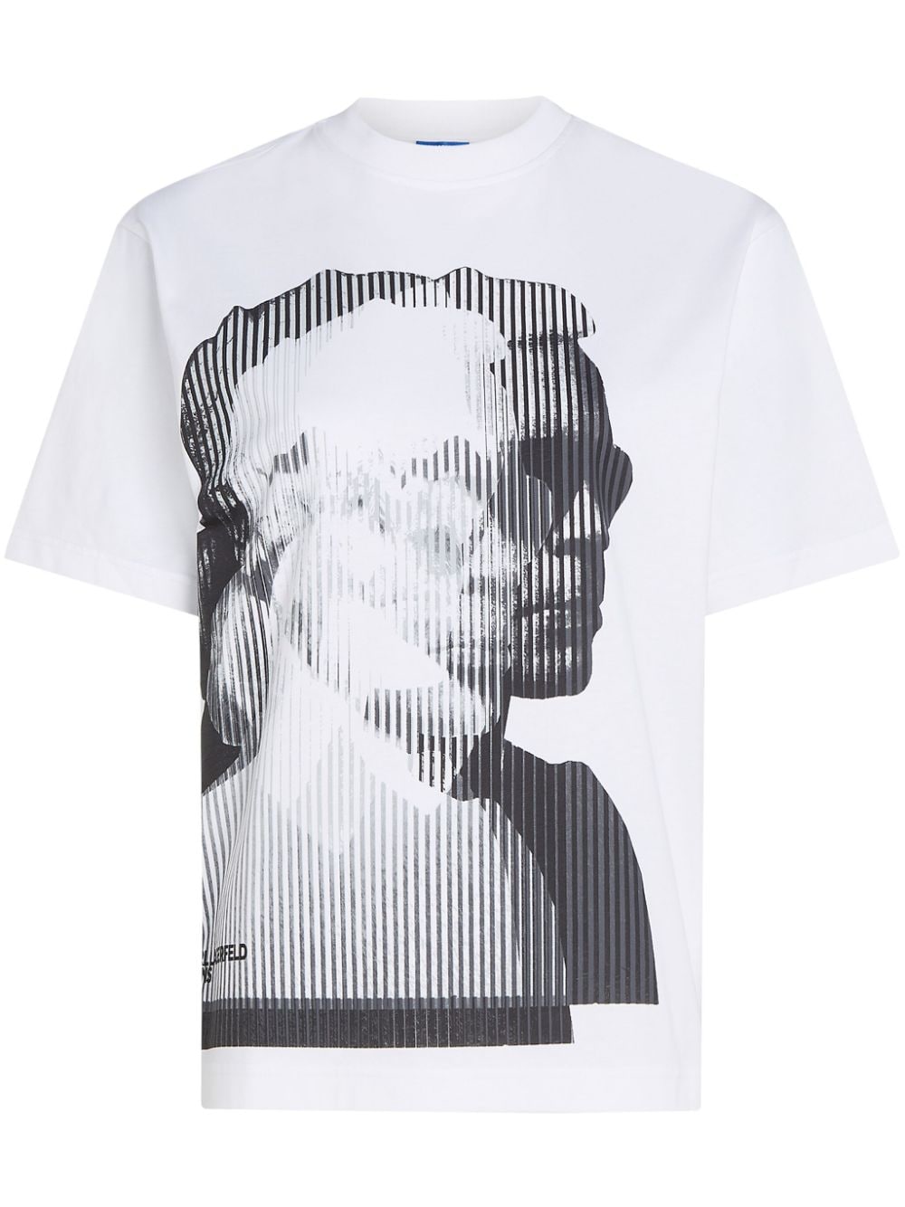 Karl Lagerfeld Jeans face-print T-shirt - White von Karl Lagerfeld Jeans