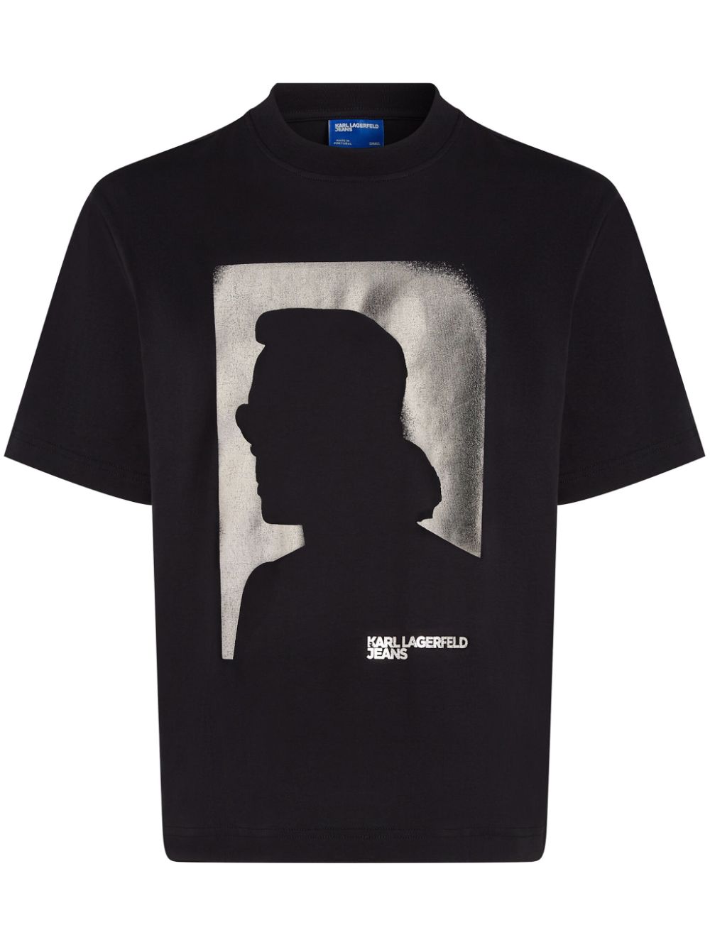 Karl Lagerfeld Jeans silhouette-print T-shirt - Black von Karl Lagerfeld Jeans