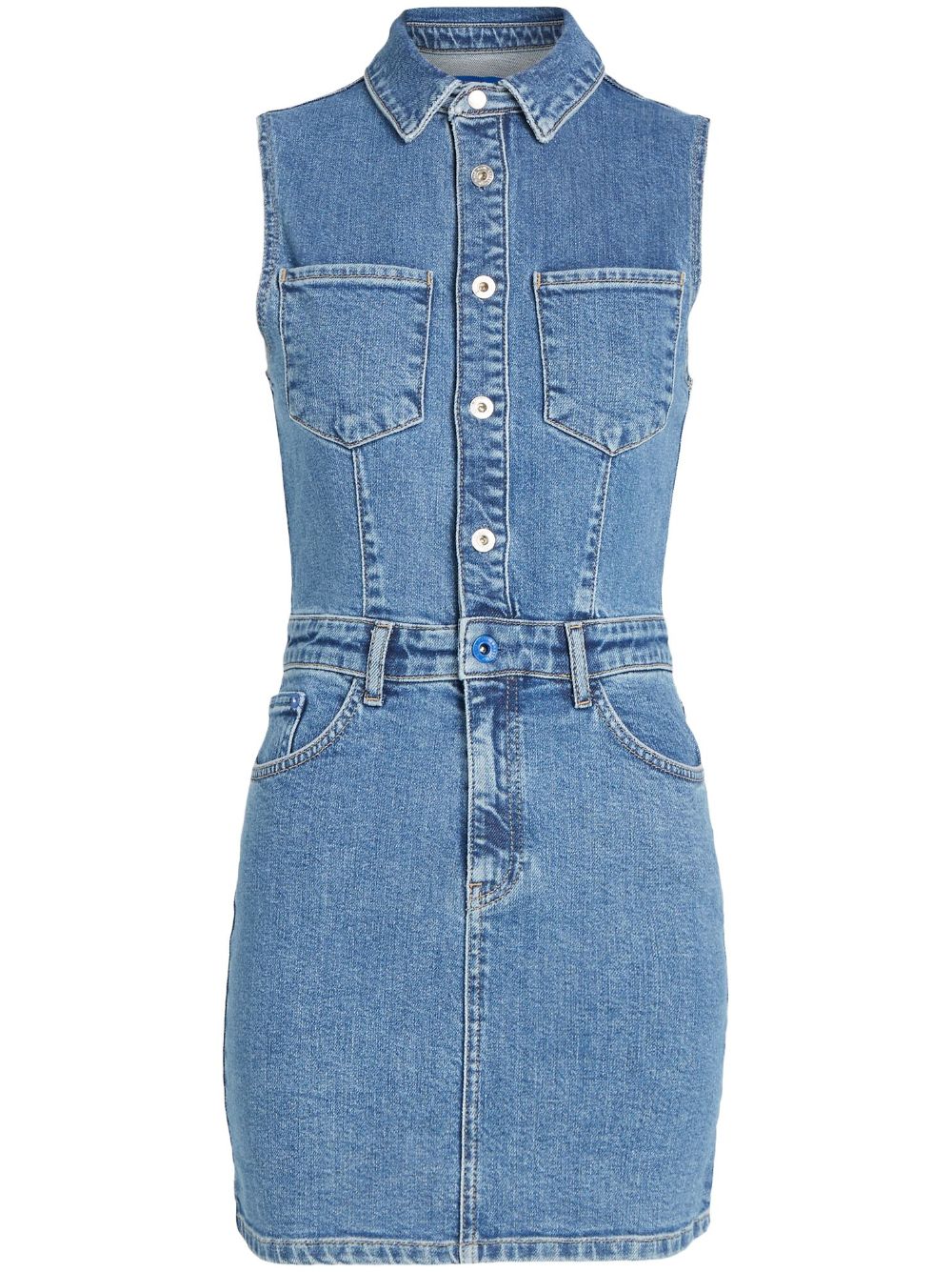 Karl Lagerfeld Jeans sleeveless denim dress - Blue von Karl Lagerfeld Jeans