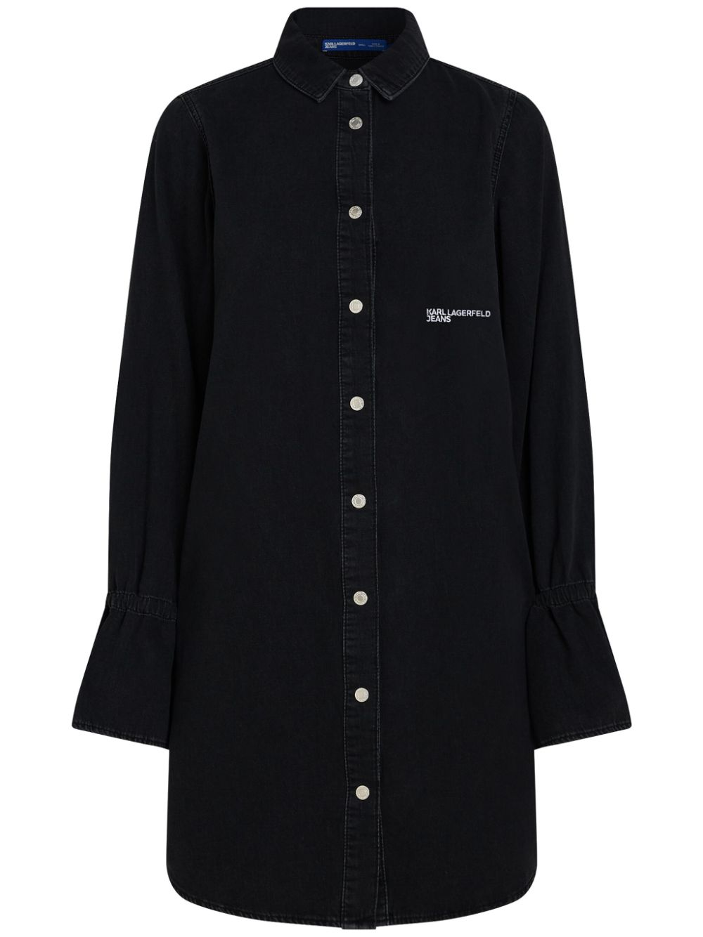 Karl Lagerfeld Jeans tied-sleeve denim dress - Black von Karl Lagerfeld Jeans