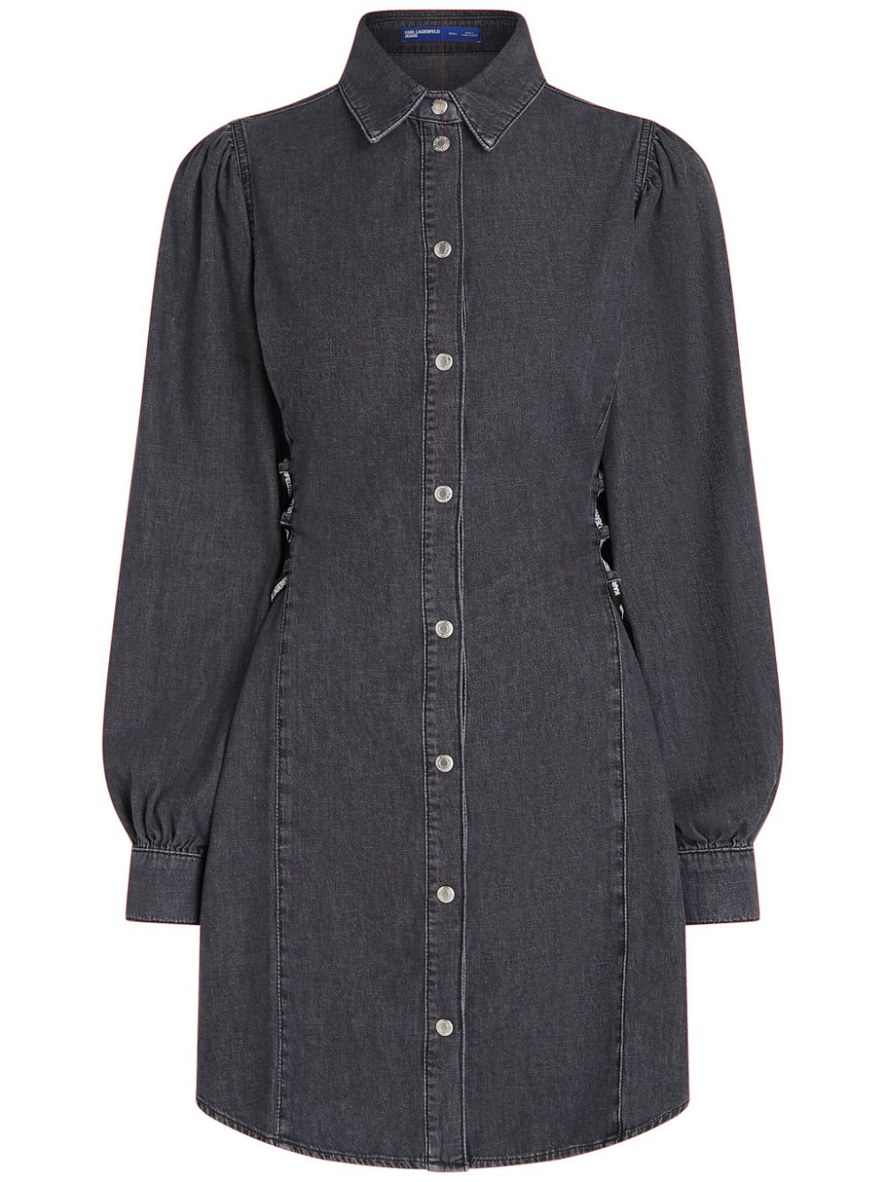 Karl Lagerfeld Jeans tied-waist denim shirt dress - Grey von Karl Lagerfeld Jeans