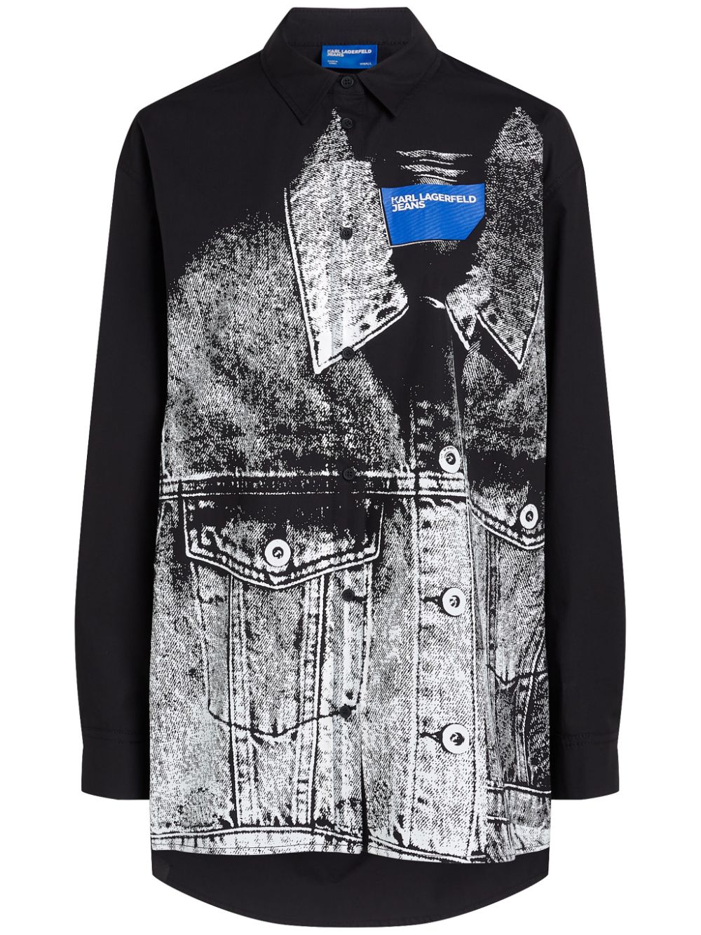 Karl Lagerfeld Jeans trompe-l'oeil shirt - Black von Karl Lagerfeld Jeans