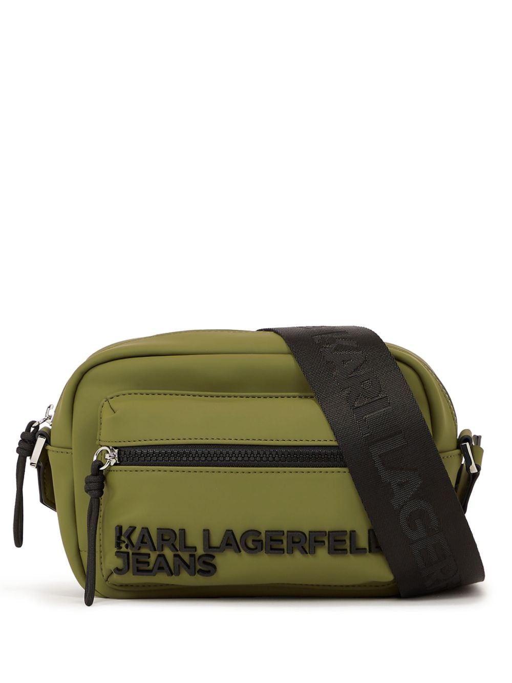 Karl Lagerfeld Jeans utility coated cross body bag - Green von Karl Lagerfeld Jeans