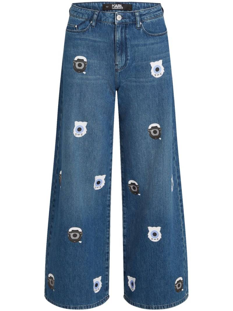 Karl Lagerfeld Jeans x Darcel Disappoints graphic-print jeans - Blue von Karl Lagerfeld Jeans