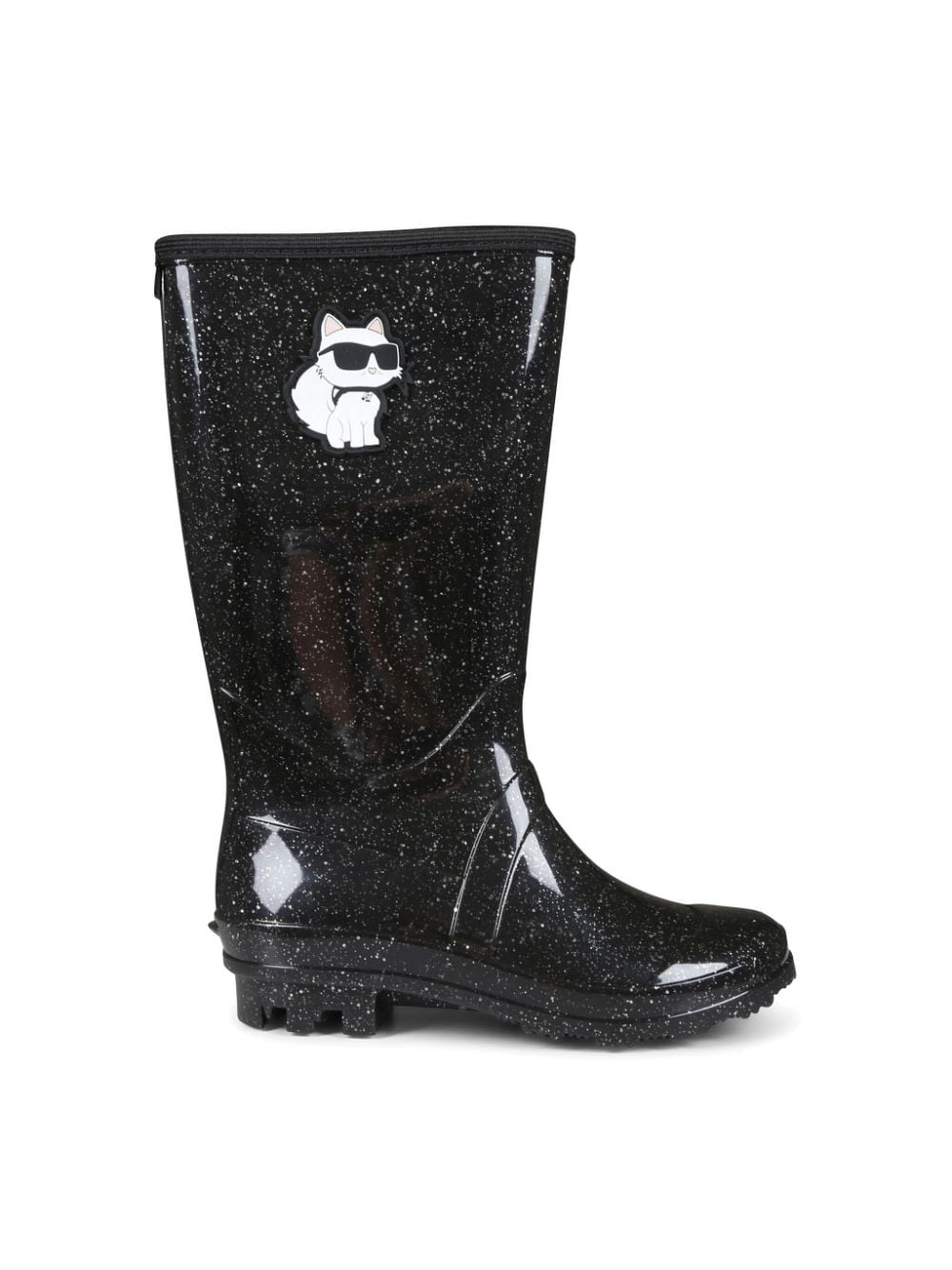 Karl Lagerfeld Kids Choupette glitter wellies - Black von Karl Lagerfeld Kids