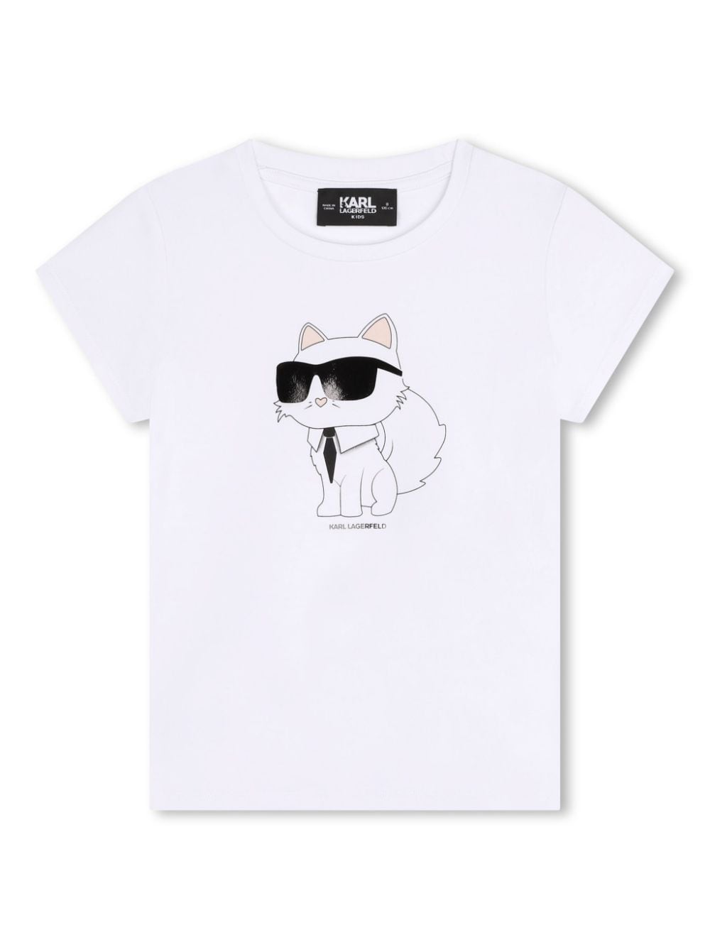 Karl Lagerfeld Kids Ikon Choupette T-shirt - White von Karl Lagerfeld Kids