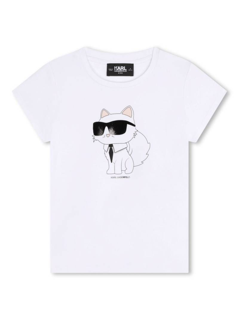 Karl Lagerfeld Kids IKONIK Choupette T-shirt - White von Karl Lagerfeld Kids