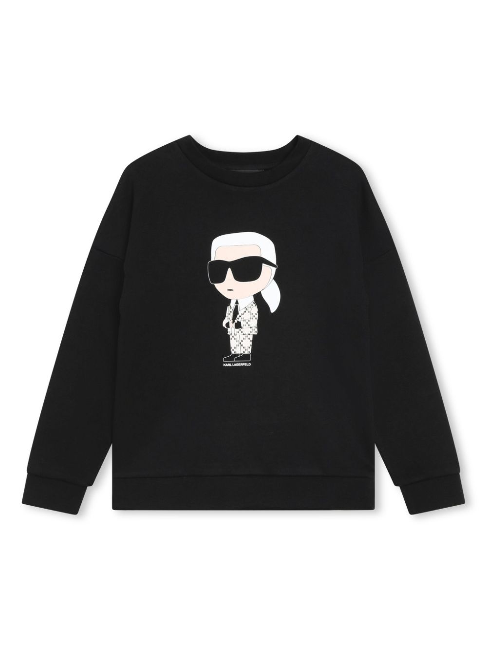 Karl Lagerfeld Kids Ikon crewneck sweatshirt - Black von Karl Lagerfeld Kids