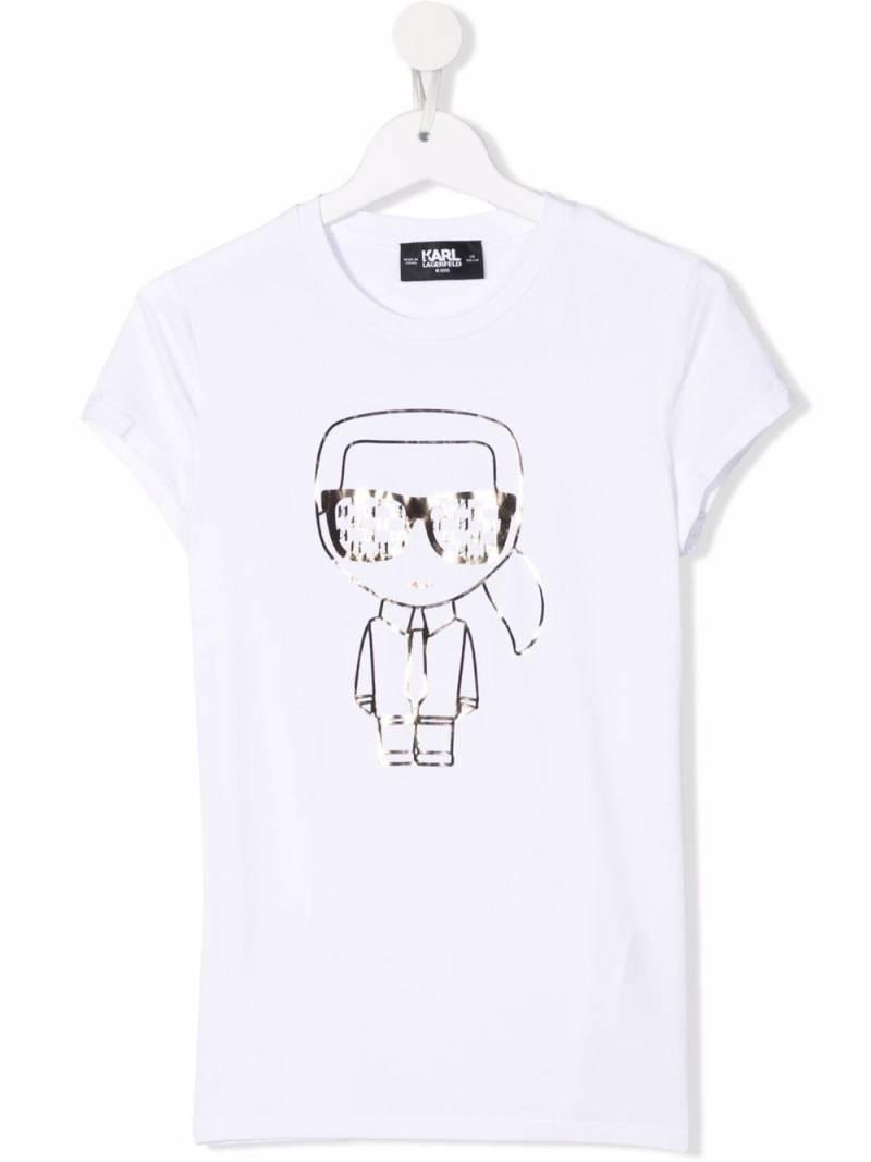 Karl Lagerfeld Kids K/Ikonik graphic-print T-shirt - White von Karl Lagerfeld Kids