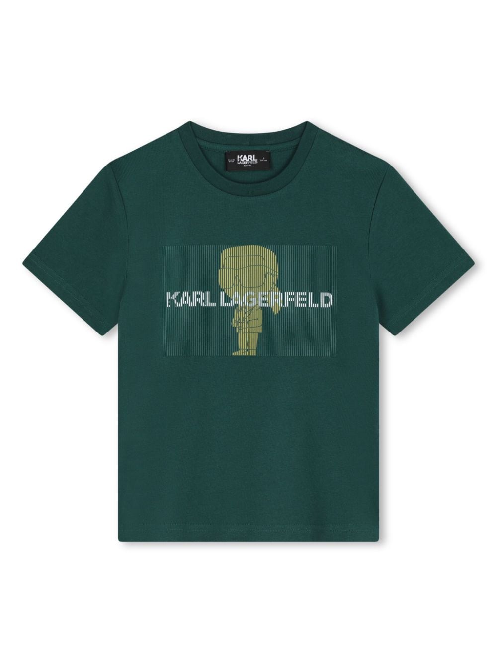 Karl Lagerfeld Kids graphic-print cotton T-shirt - Green von Karl Lagerfeld Kids