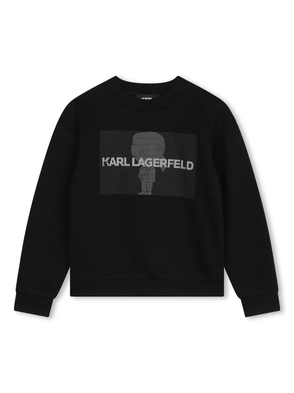 Karl Lagerfeld Kids graphic-print fleece sweatshirt - Black von Karl Lagerfeld Kids